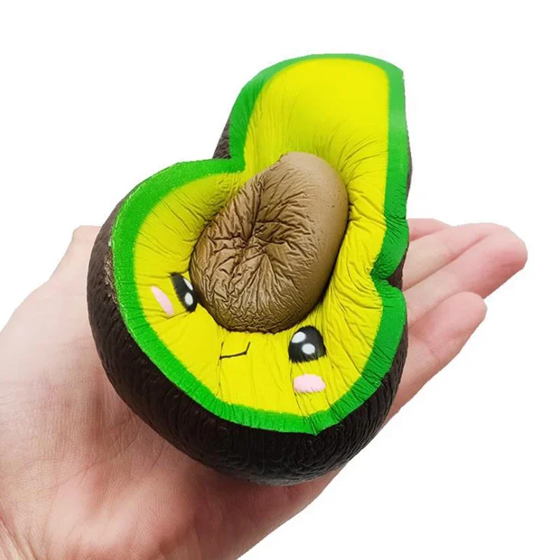 Jumbo aguacate Squishy lindo lento aumento suave juguete para apretar simulación dulce perfumado alivio del estrés para chico bebé regalo de Navidad Toy10 * 13CM