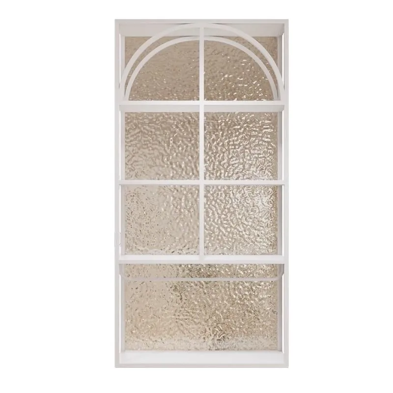 Cream style bathroom washbasin, wet and dry area screen shelf, water ripple half-wall partition shelf