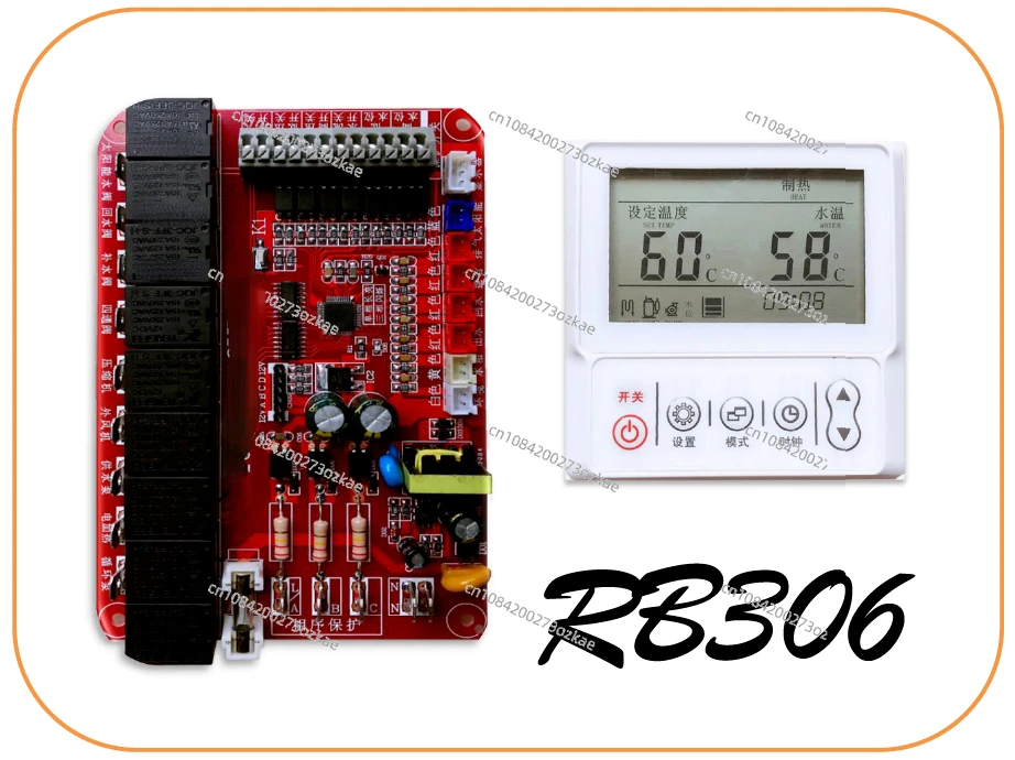 

RB306 Коммерческий воздушный водонагреватель, универсальная компьютерная плата, 3-лодовая 5-локовая плата управления тепловым насосом воздуха
