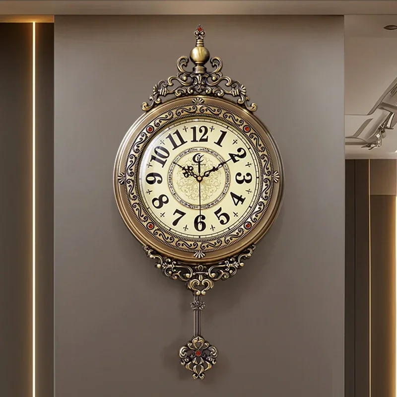 Art Mural Wall Clocks Luxury Digital Vintage Large Interior Nordic Restaurant Wall Watch Aesthetic Reloj Pared Home Decoration