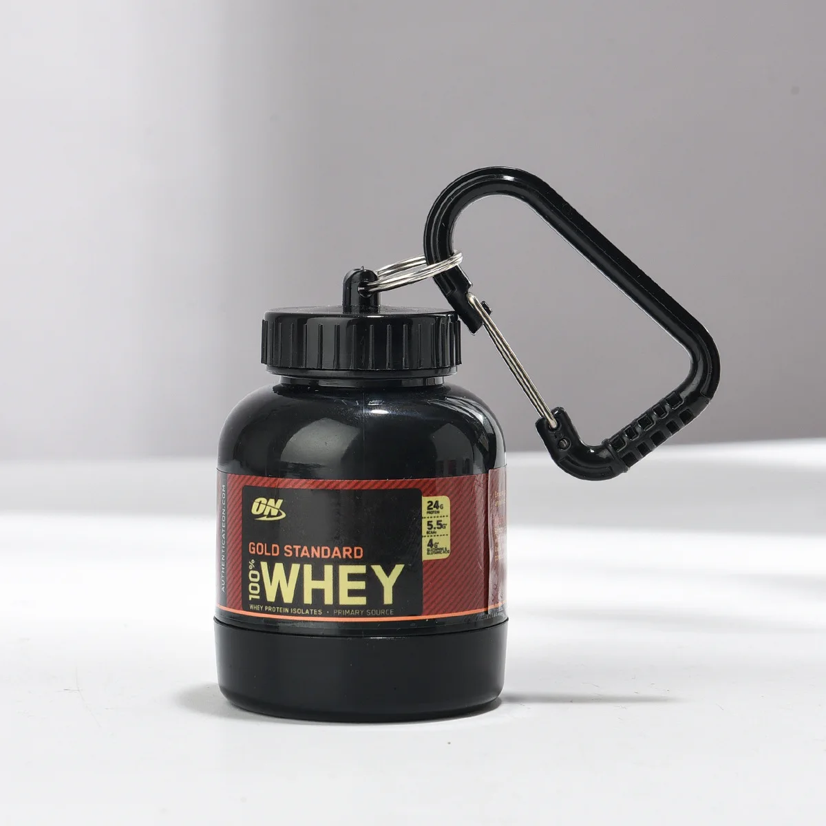 LLavero de botella coctelera de proteínas de 100ml, portátil con embudo desmontable, Mini botella de agua deportiva a prueba de fugas, accesorios para gimnasio y Fitness