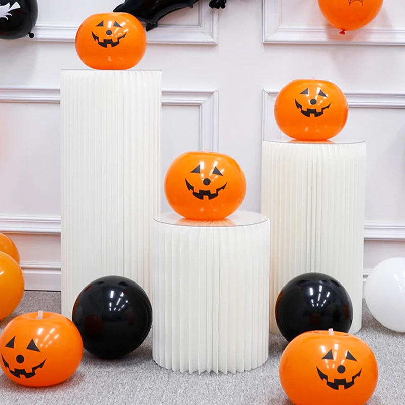 5/10PCS Halloween ThemeLantern Balloon Pumpkin Ghost Festival Lantern Balloon Pumpkin Balloon Halloween Party Decor Supplies