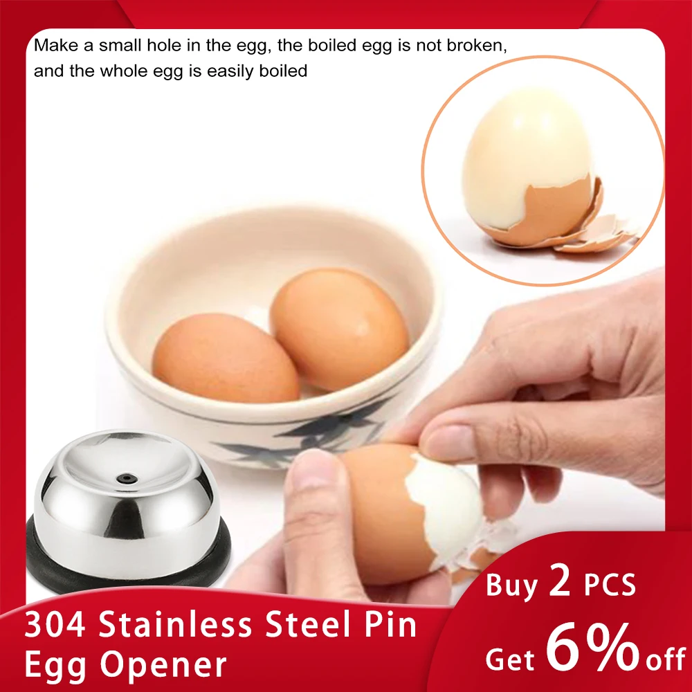 

Manual Boiled And Steamed Eggs Peeling Eggs Anti-Bursting Perforator 304 Stainless Steel Egg Perforator Egg Hole Poker Peeler