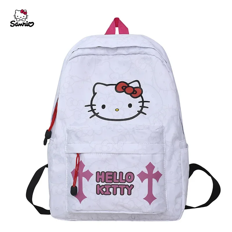 Bolsa escolar Hello Kitty para mulheres, moda feminina, mochila legal na moda, mochila Sanrio