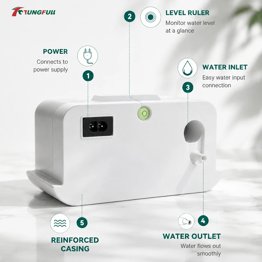 TUNGFULL Mini Self Priming Electric Water Pump 100V-240V Universal Household Air Conditioning Drain Pump Small