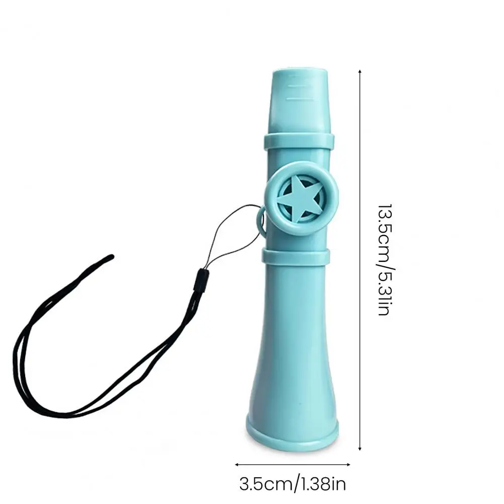 Kazoo de plástico com cordão, 13.5cm, fácil de aprender, flauta kazoo adulto, instrumento musical para guitarra, ukulele, violino, teclado de piano