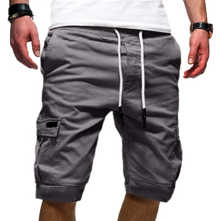 Summer Men's Pants Medium Pants, Fashionable Multi-pocket Men's Medium And Long Pants Casual Five-point Pants