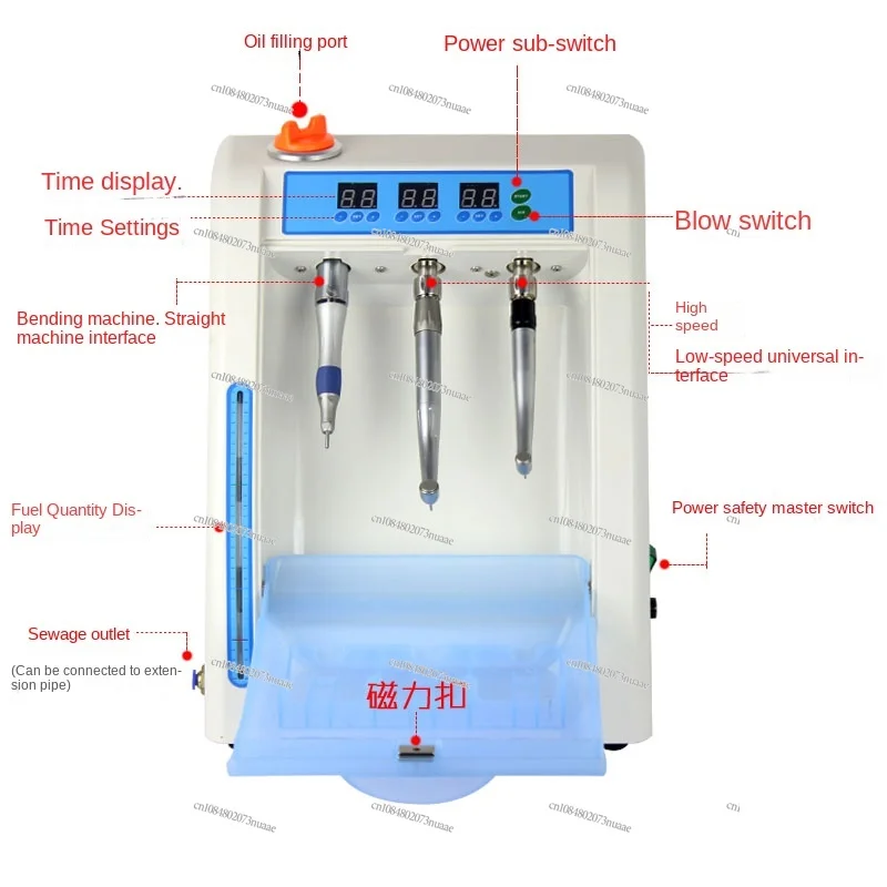 Oral Dental Cleaning Oil Injection Machine, Blow Dryer Pneumatic