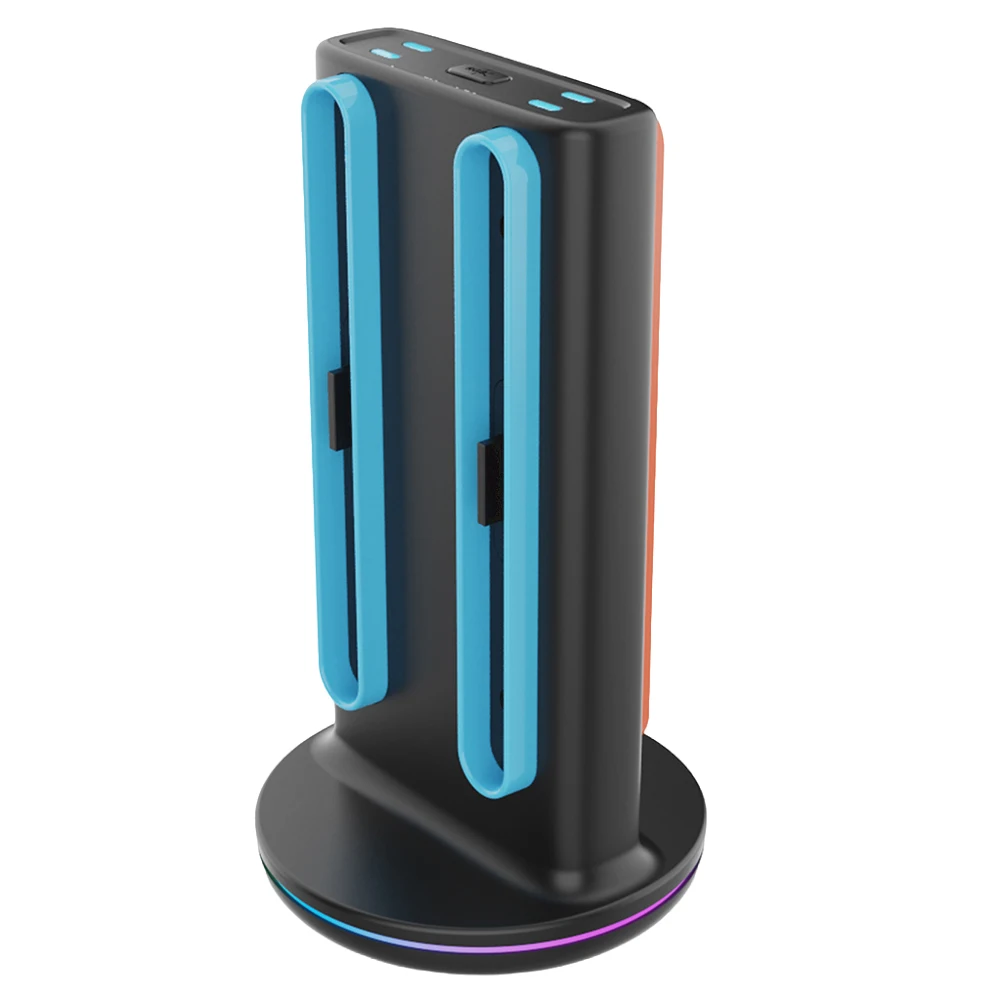 Controller Charger 4 in 1 Charging Dock with Lights Magnetic Charger Station for Nintendo Switch2 Joy-Con Accessories