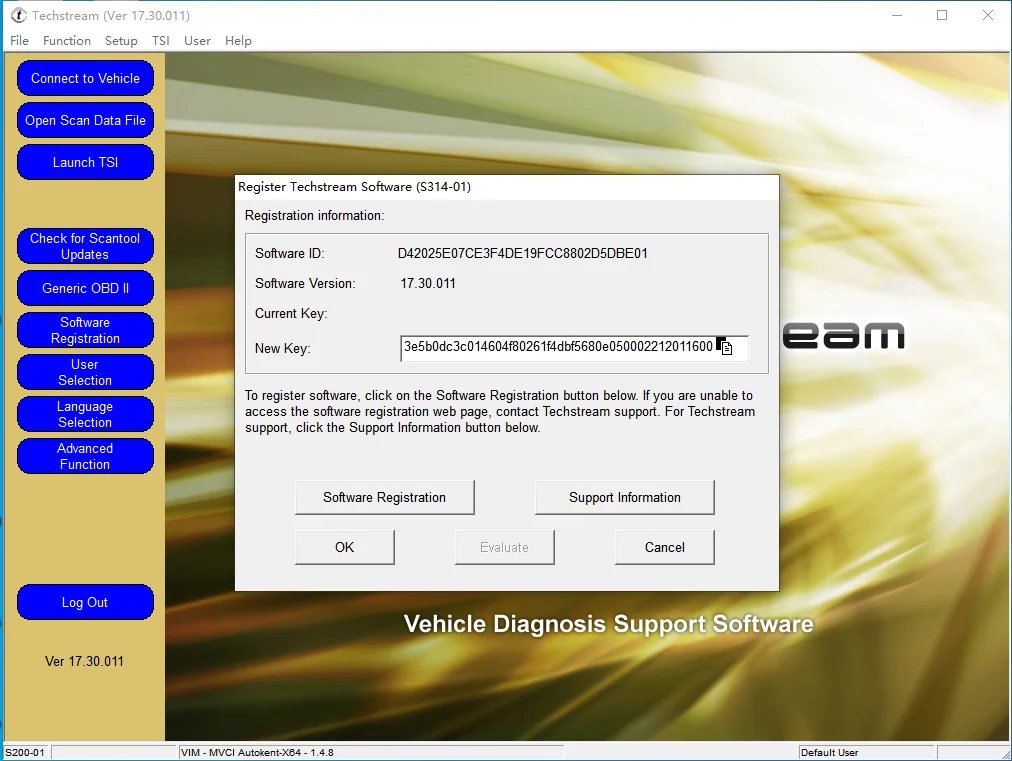 V160 JLR Pro J2534 for Volvo and for TOYOTA TIS Techstream 18.00.008 3 in 1 OBD2 Scanner Cable PK MINIVCI MINI VCI