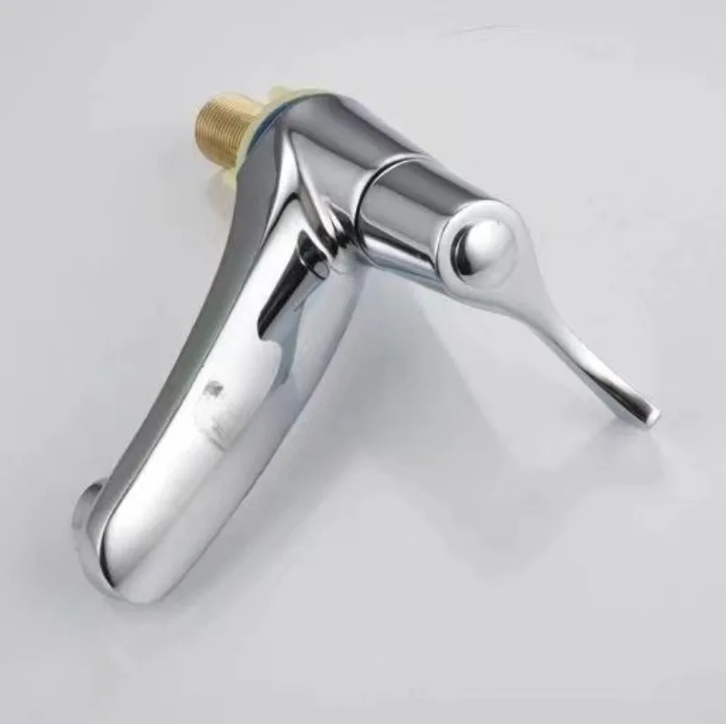 99 Desktop Single Cold Basin Faucet 4 Points Quick-opening Zinc Alloy Basin Faucet Copper Core Faucet