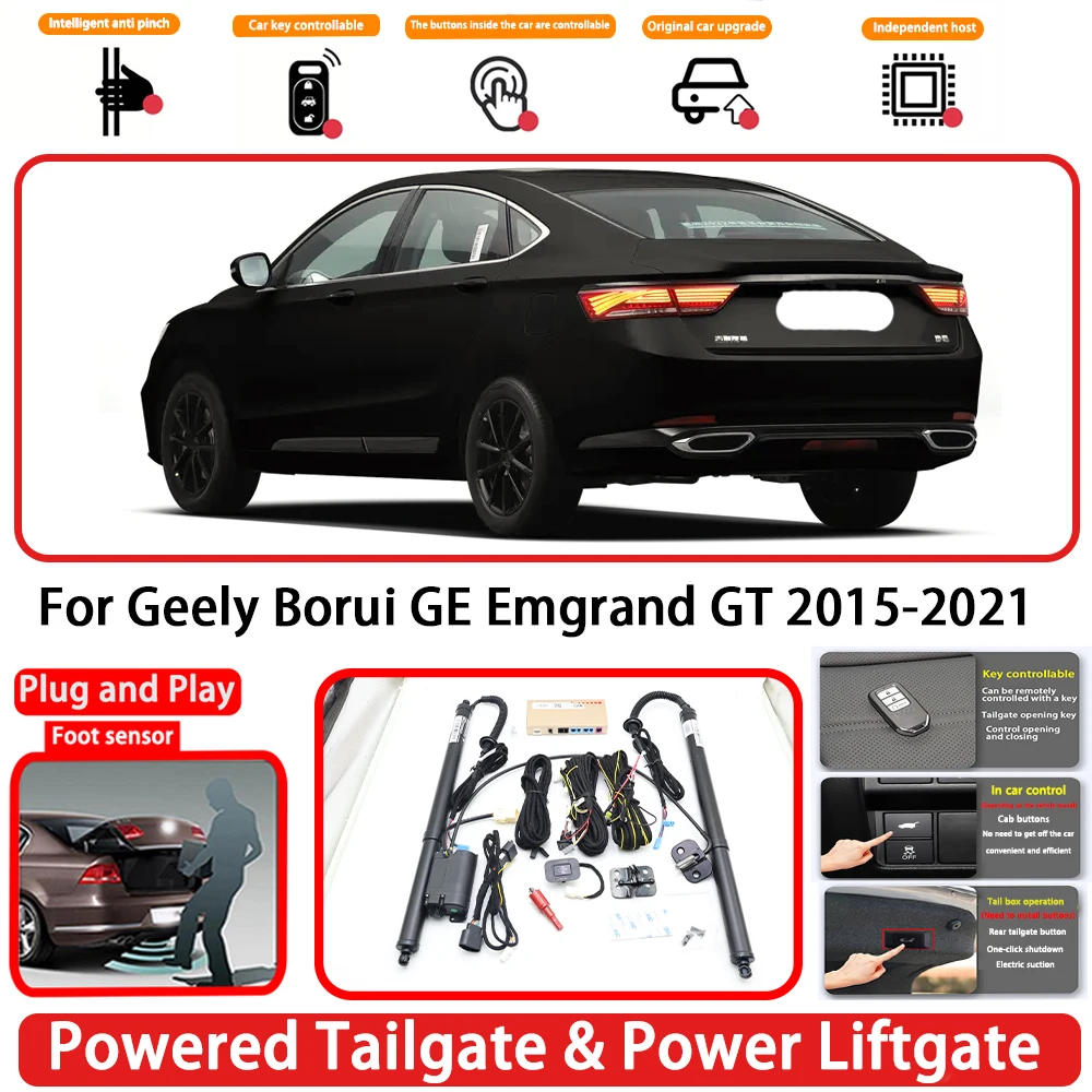 for Geely Borui GE Emgrand GT 2015-2021 OEM Plug and Play Auto Powered Tailgate Power Liftgate Rear Trunk Opener System
