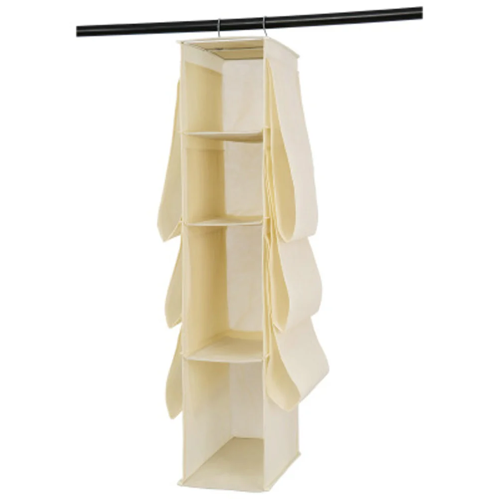 

Dustproof Hanging Bag Handbag Organizer Purse with Side Pockets Closet Wardrobe Hanging Closet Storage Organizer