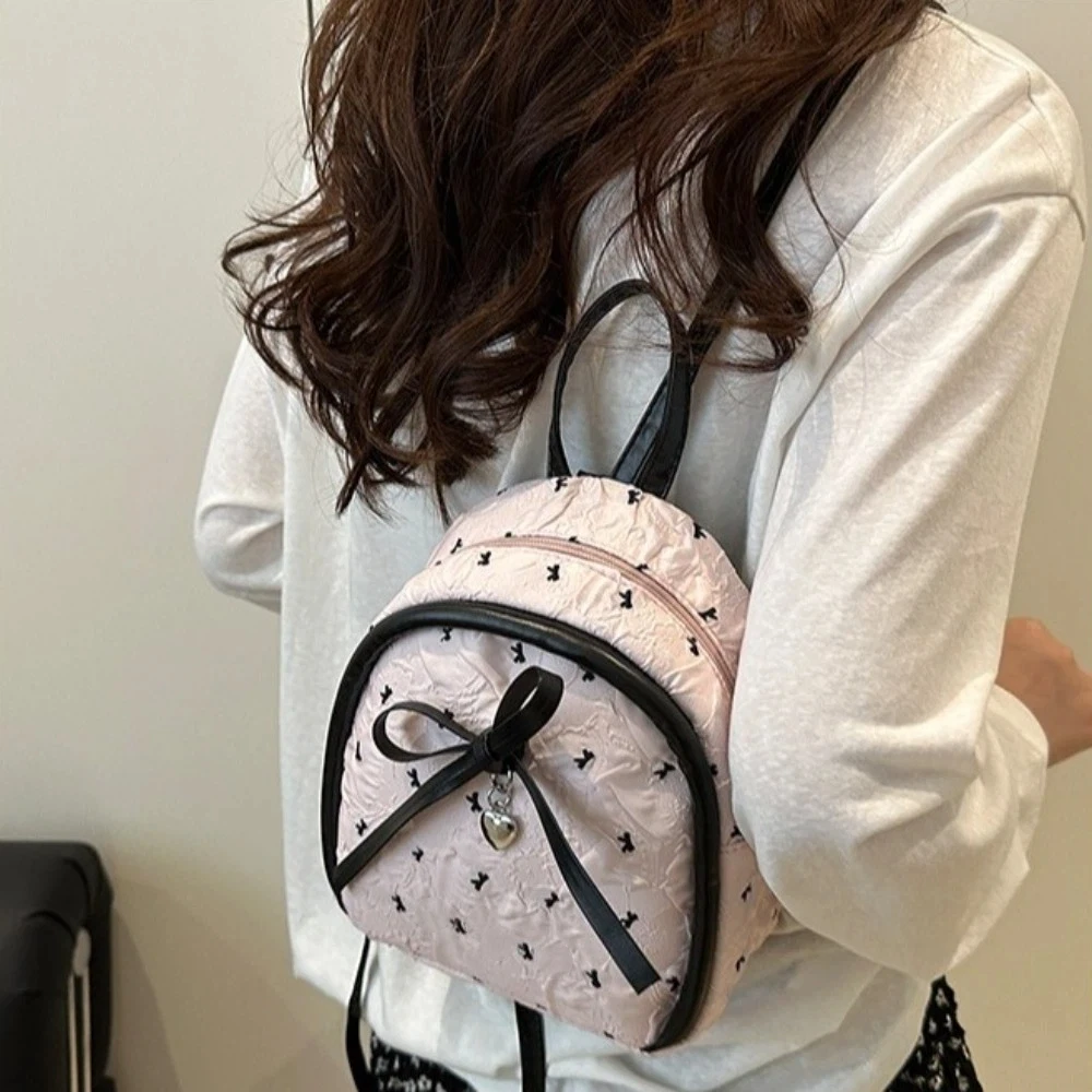 

Модный милый рюкзак маленького размера с принтом, стильная сумка в форме банта, летний сезон