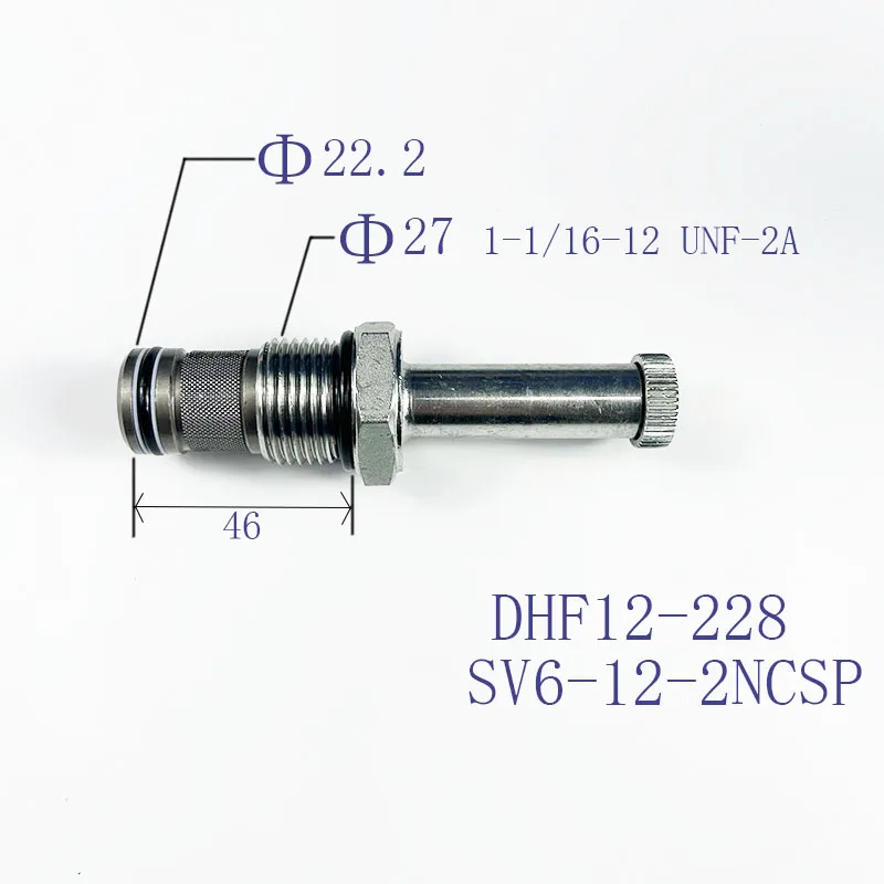 Thread Insertion Two Position Two-way Normally Closed DHF12-228 SV6-12-2NCSP Electromagnetic Hydraulic Valve