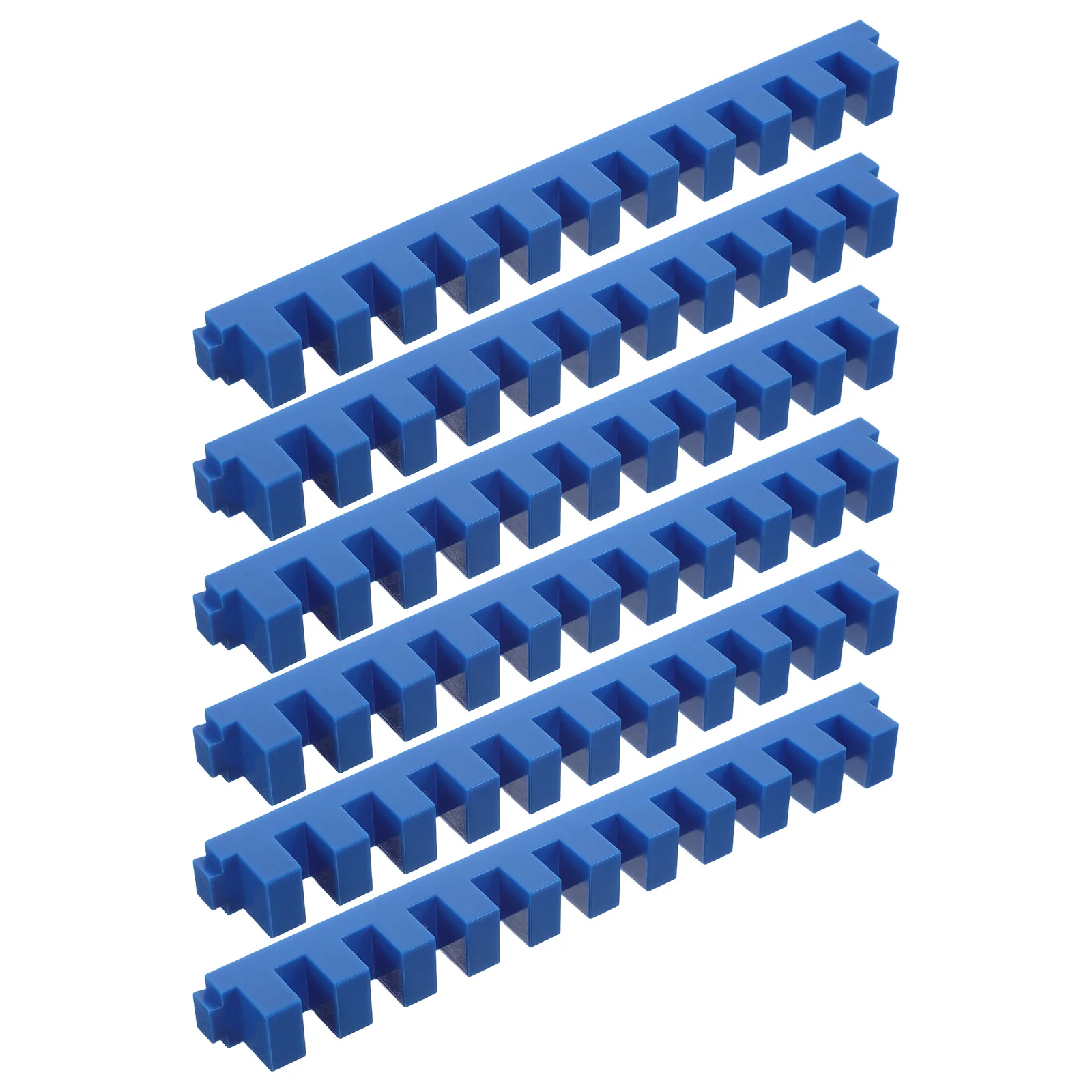 6Pcs Domino Connection Kit Bright Color Dominoes for Kids Creative Building Logical Thinking Game Template Domino Art Templates