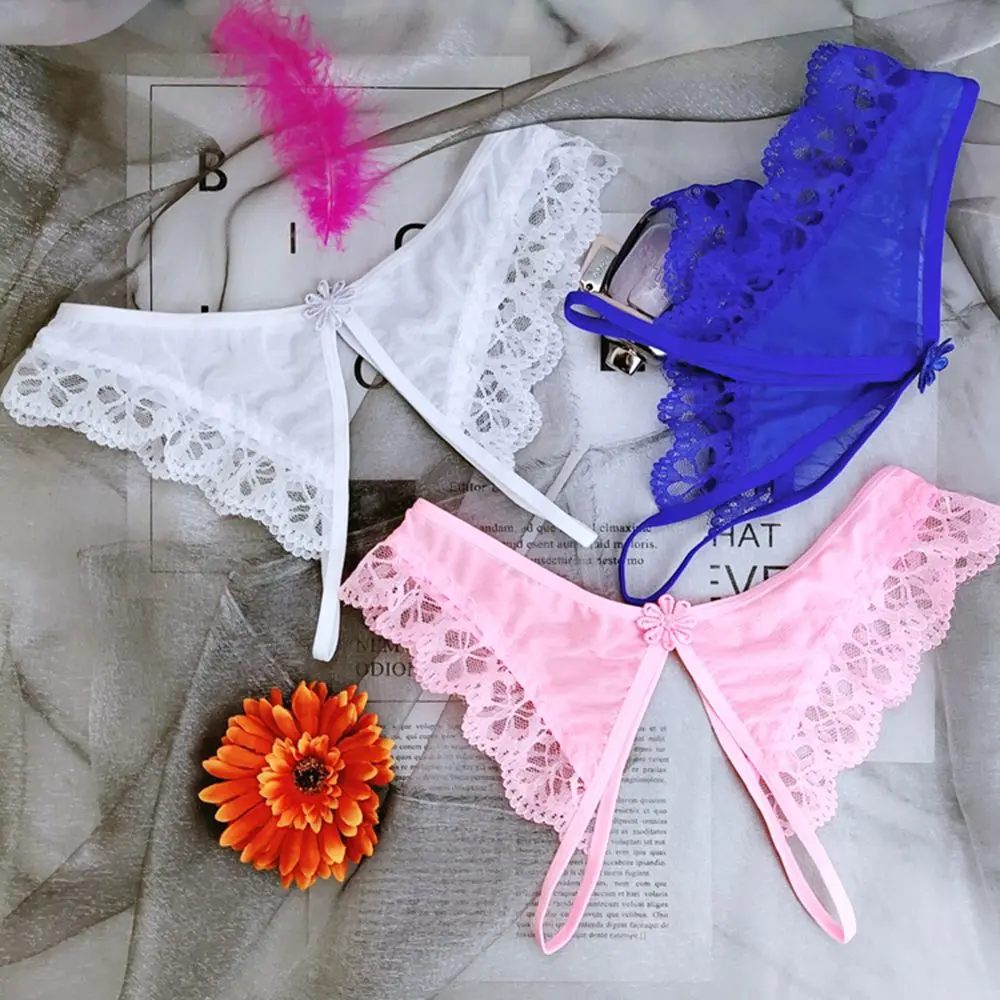 Lencería erótica sexy Tangas Bragas Ropa interior Entrepierna abierta Sin entrepierna
