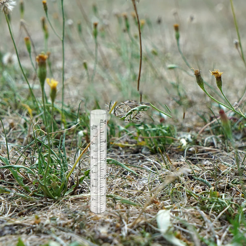 

6Pcs Rain Gauge Glass Replacement Tube Transparent Accurate Outdoor Rain Meter Tube for Garden Lawn Yard Water Gauge
