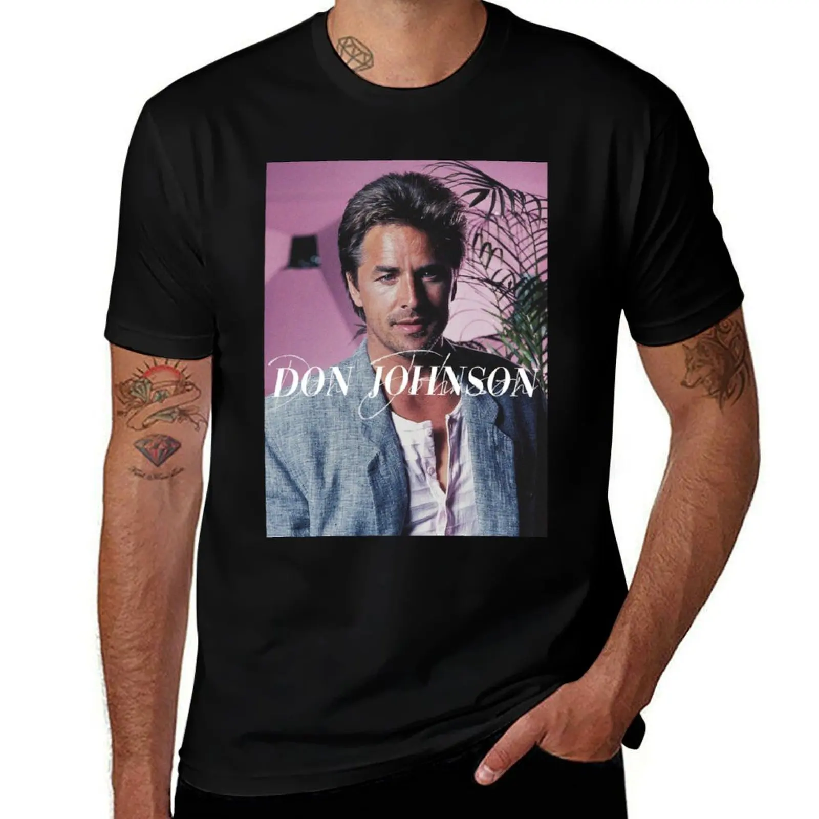 

Don Johnson Vintage T-Shirt cotton t shirts high quality t shirt man designer T-Shirt