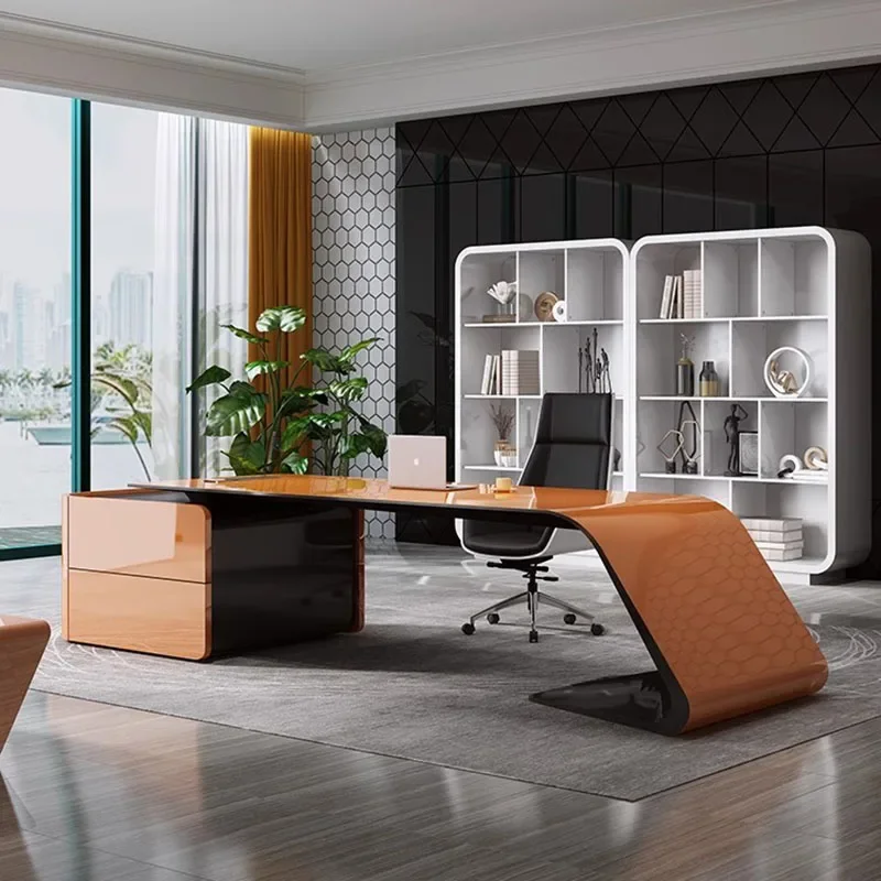 Reception Desk Office Furniture Corner Study Table Tv Cheap Tables Desktop Multifunctional Height Writing Tavolino  Gaming Desks