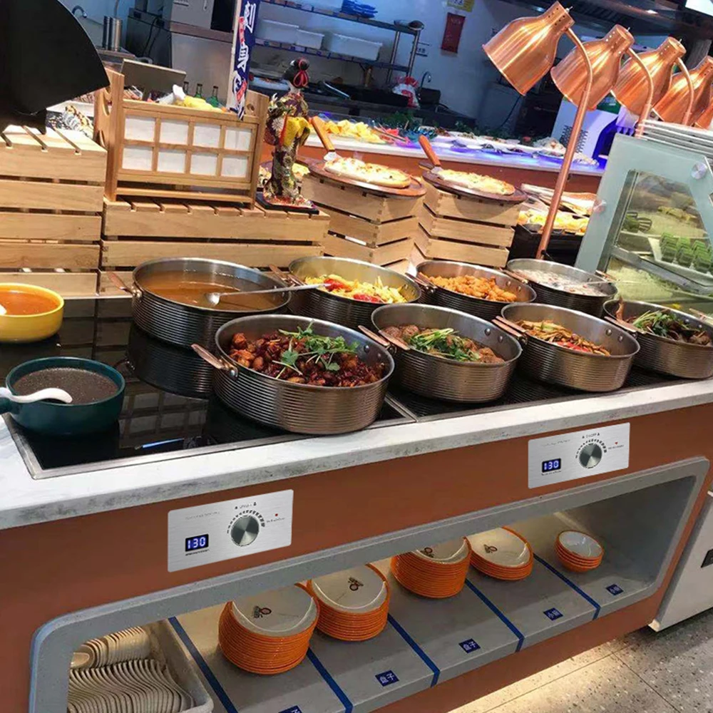 Circular Embedded Insulation Stove 36cm Commercial Food Insulation Board Intelligent Insulation Furnace