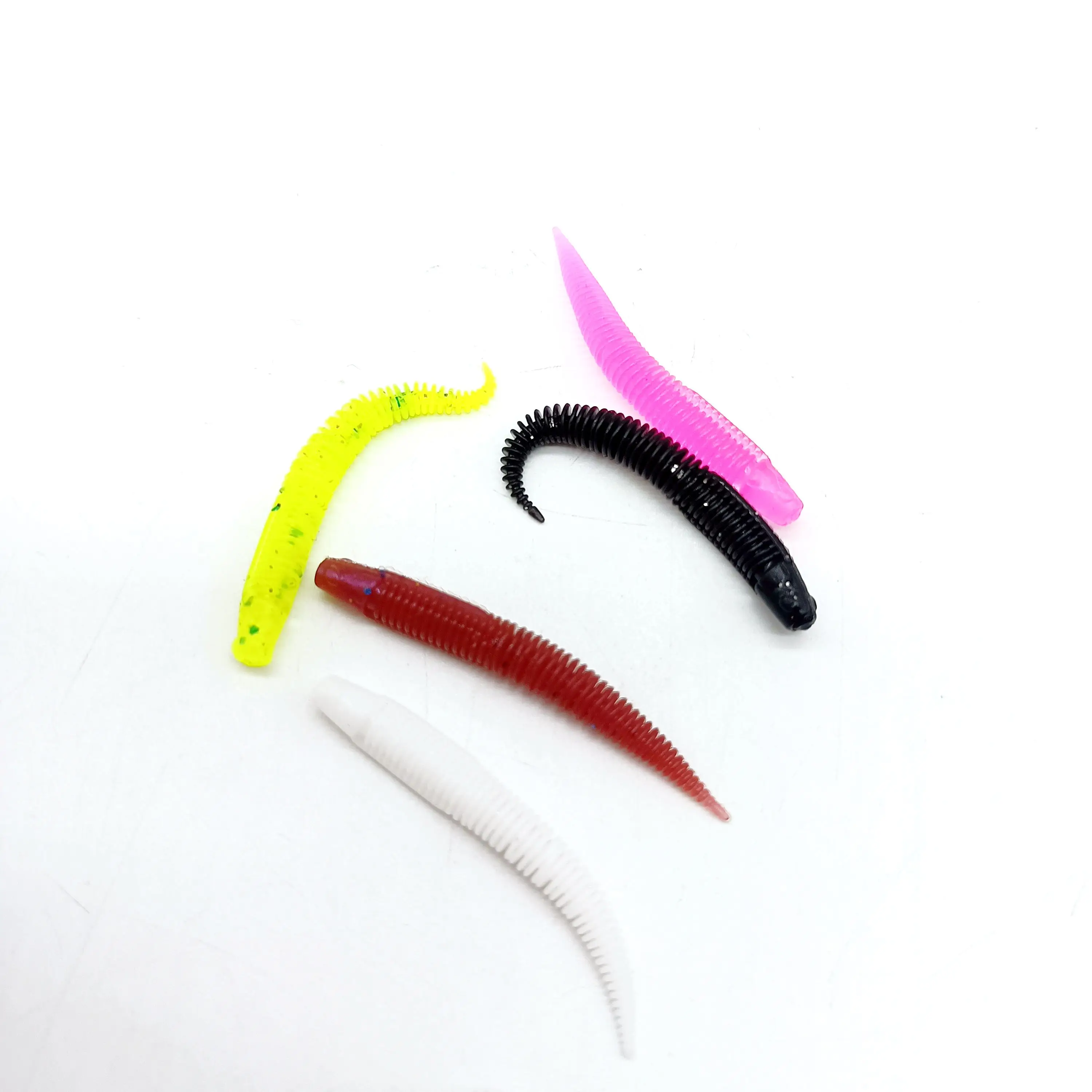 Duoduoyu 10 pçs minhoca isca macia iscas de pesca 0.5g/45mm 1.5g/70mm pesca carpa baixo isca isca isca artificial pesca equipamentos