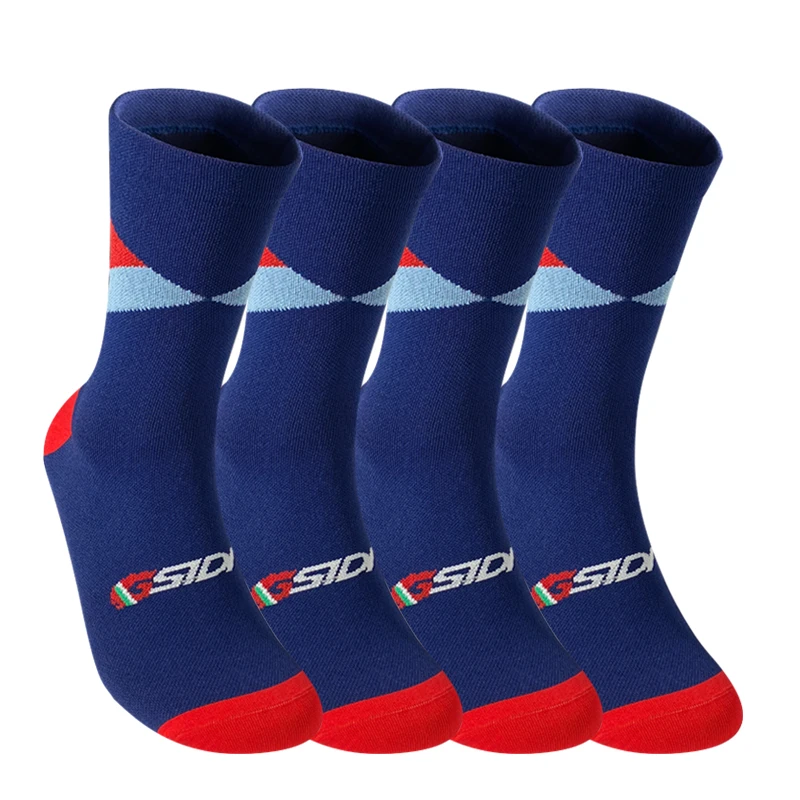 4 Paar Team-Radsocken, Professionelle Sportsocken, Hochwertige Laufsocken, Basketballsocken in Vielen Farben – Detail 10
