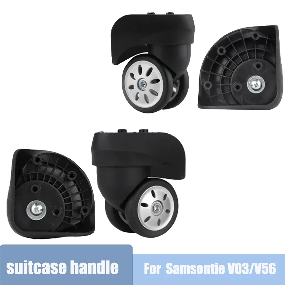 Universal Wheels Replacement Casters ForSamsontie V03 Luggage Trolley Bag 360 Degree Rotating Wheels with Bearing