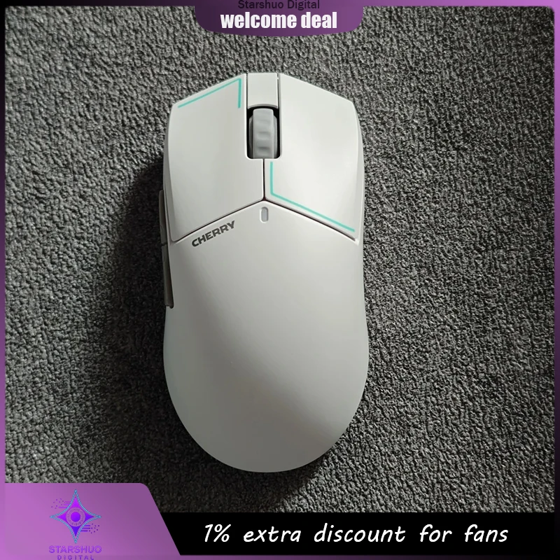 

Беспроводная легкая игровая мышь CHERRY XTRFY MW5500 с поддержкой трех режимов подключения 8K, быстрой зарядкой и сверхдолгим сроком службы батареи (3950 мАч)