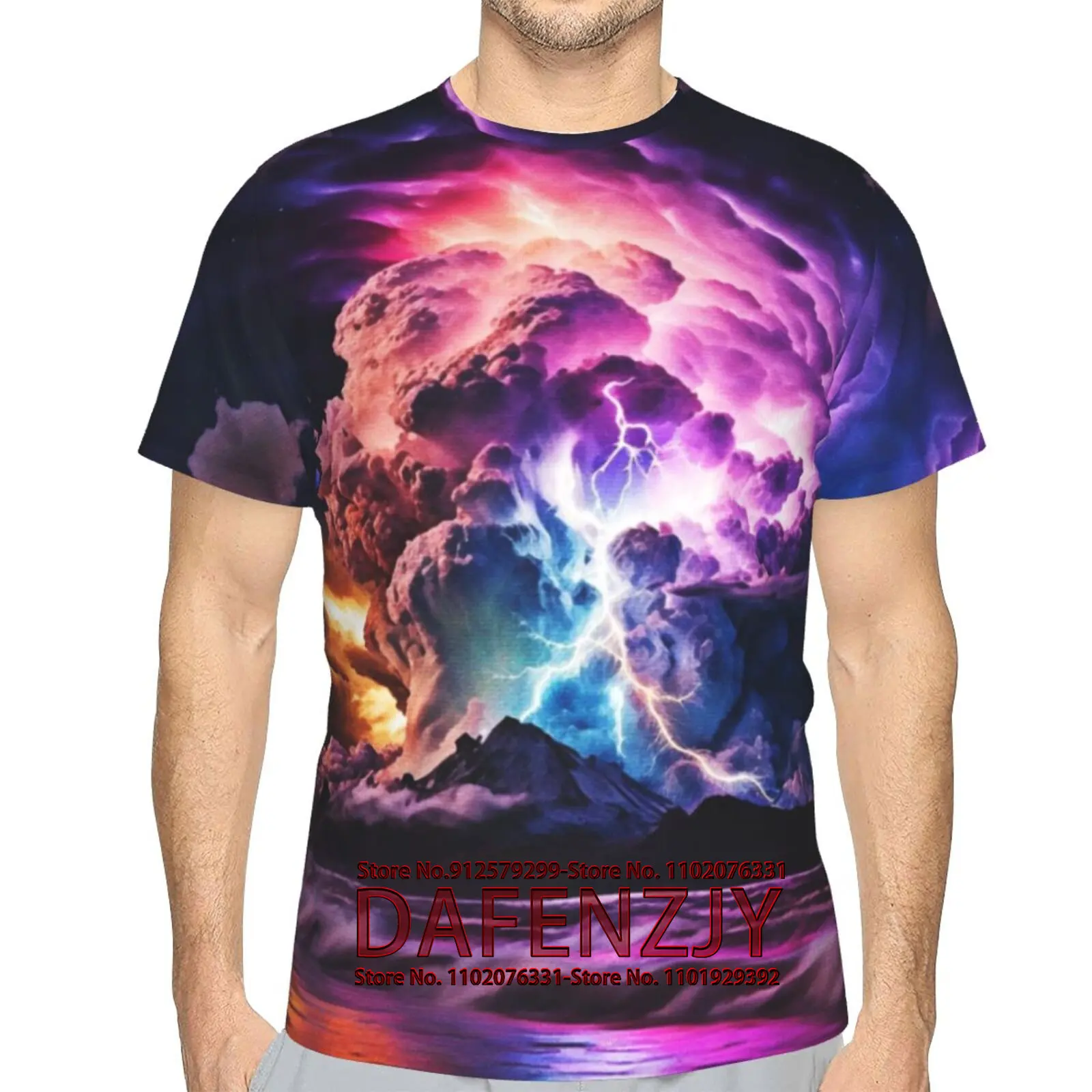 

T-Shirts for Men's Short Sleeve 3D Printed Round-Neck Slim Sport Casual Pullover Tee Shirts Blouses Tops