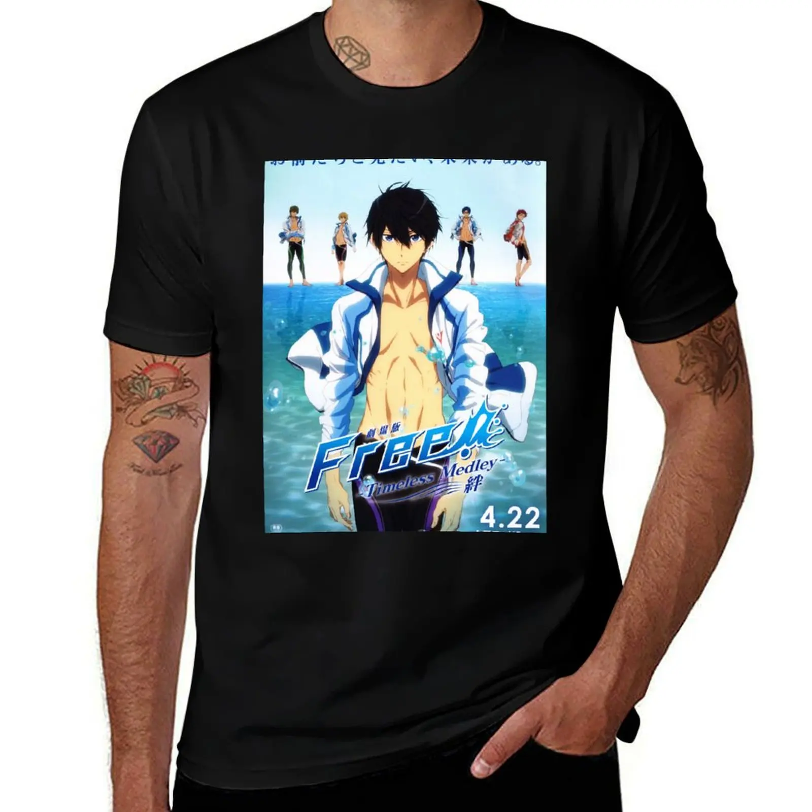 

Haruka Nanase T-Shirt man t shirts cotton man t shirts for men cotton t shirts man 100% T-Shirt