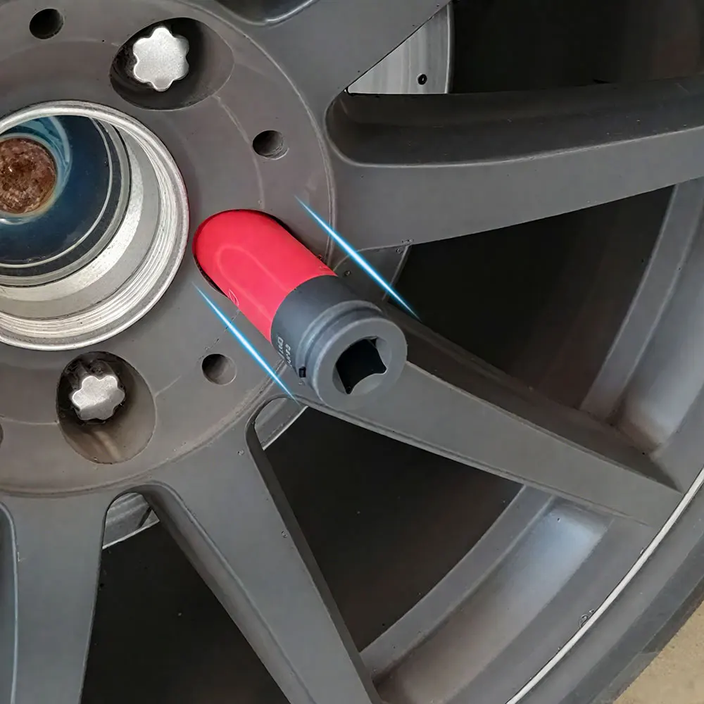 Alat Perbaikan Ban Mobil 17Mm, Kunci Pengunci Roda, Kunci Pas Pelepas Mur, Selongsong Pembongkaran Sekrup Anti Maling untuk Mercedes Benz Seri S