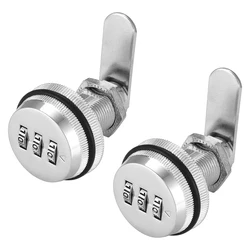Silver Zinc Alloy Combination Locks for Secure Home Automation Password Protected Cam Locks Ideal for Mailbox Cabinet Doors
