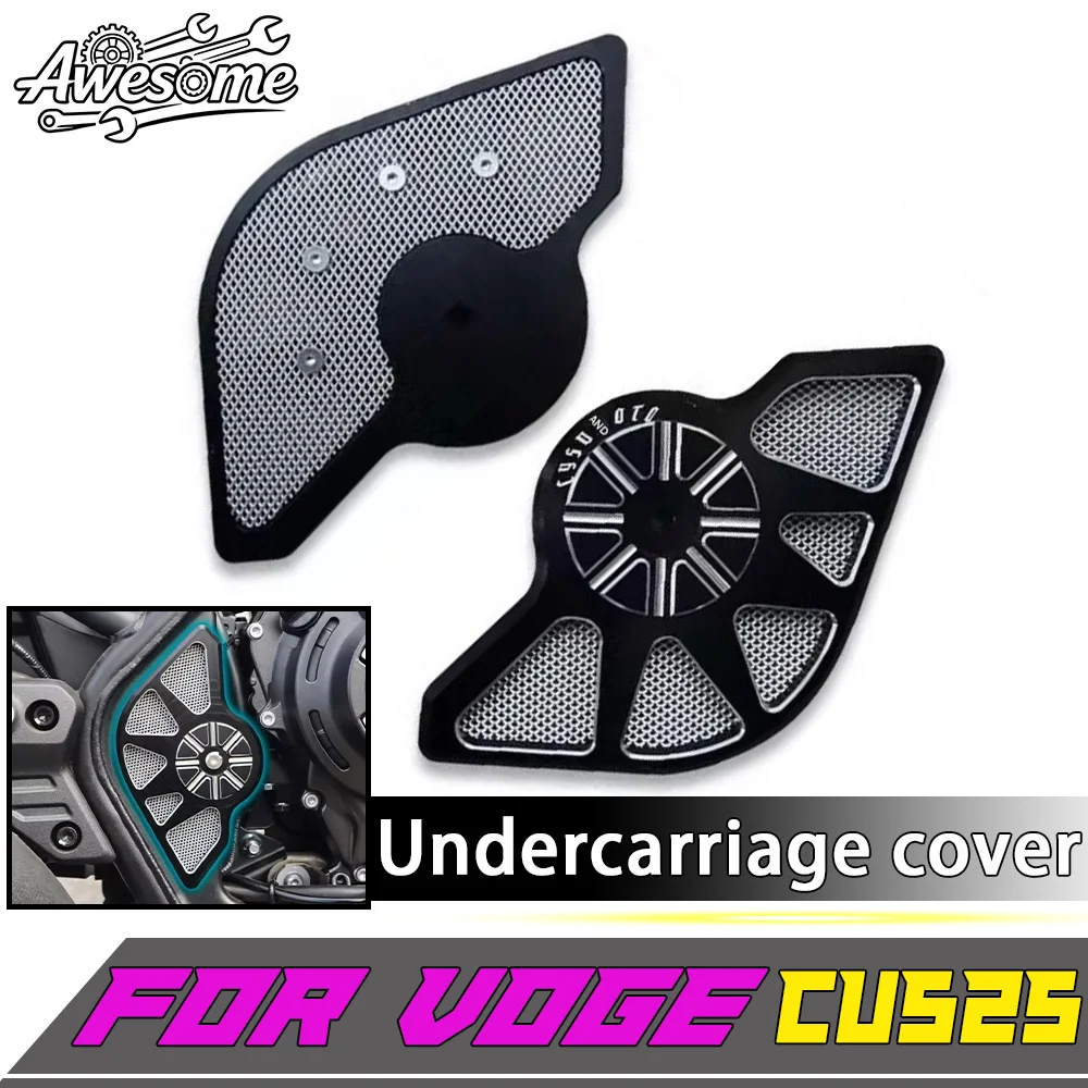 CNC aluminum alloy motorcycle engine side cover for VOGE CU525 525CU air intake grille cover