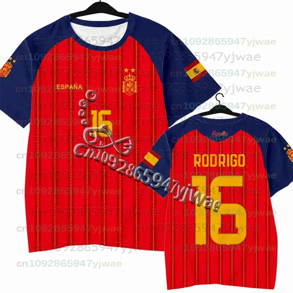 2026 Spanisches Yamal-Fans Gedenk-Edition Fußballtrikot Schnelltrocknendes Kurzarm-T-Shirt für Männer, Frauen, Familie und Kinder 3D – Detail 11