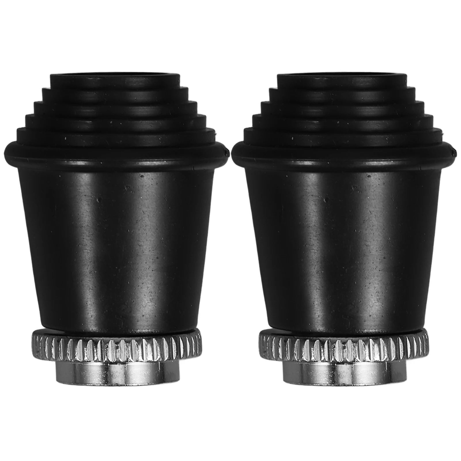 

2pcs Rubber Drum Stand Sleeve Feet Replacement Anti-Slip Floor Protector Cushion For Rack Legs Stands Durable Black