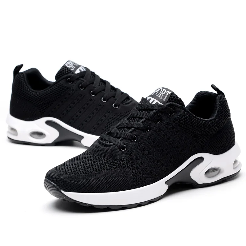 Chaussures de course coordonnantes et résistantes à l\'usure pour hommes, chaussures de jogging épaisses, confortables, respirantes, décontractées,