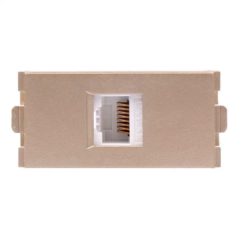 Champagne gold super five types of computer network module product line jumper wire connector plug RJ45 socket