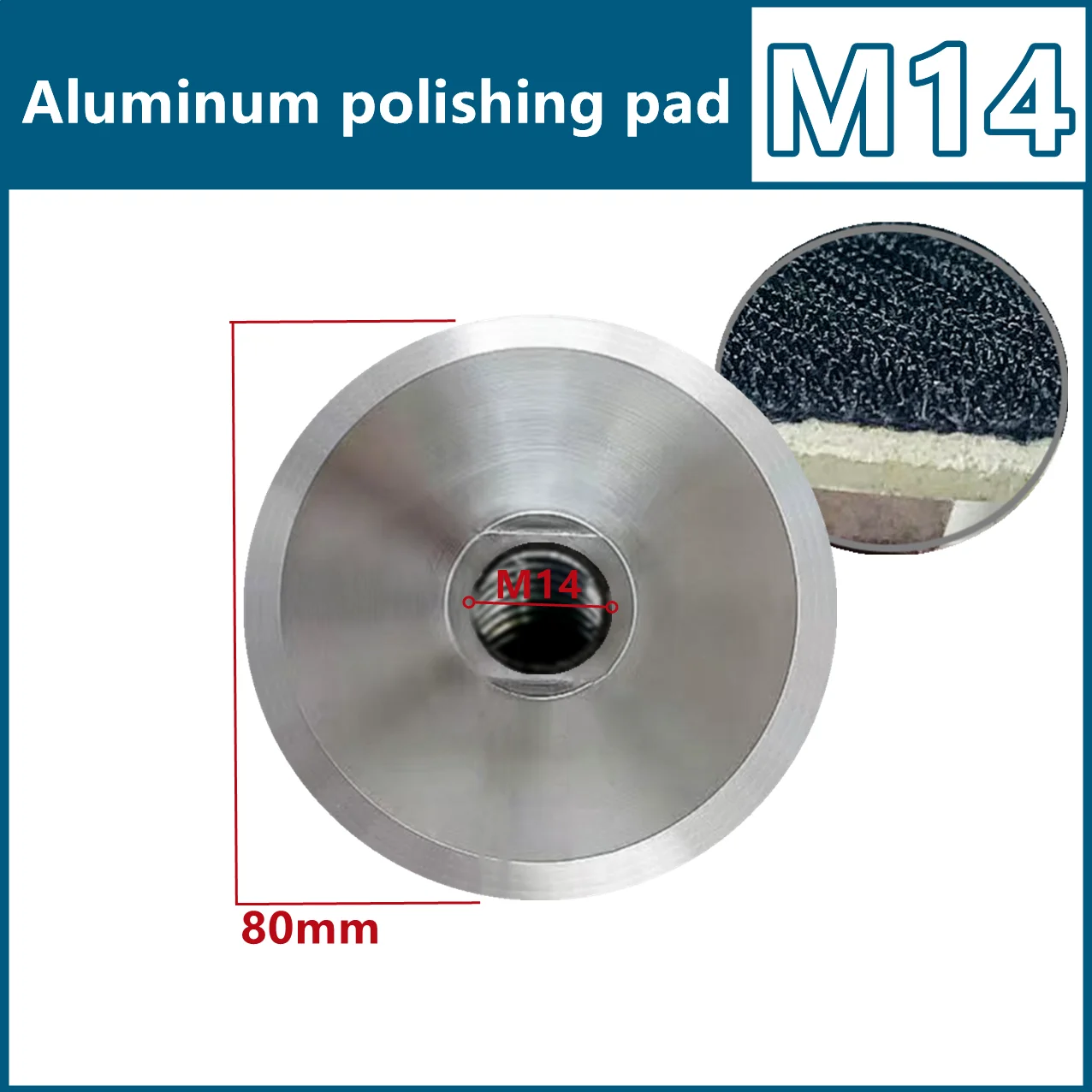 1 Stück-6 Stück 80 mm Diamant-Polierpads 50–1500 # Trockenpolierpads zum Schleifen von Granit, Marmor, Porzellan, Fliesen, Schleifplatte – Detail 2