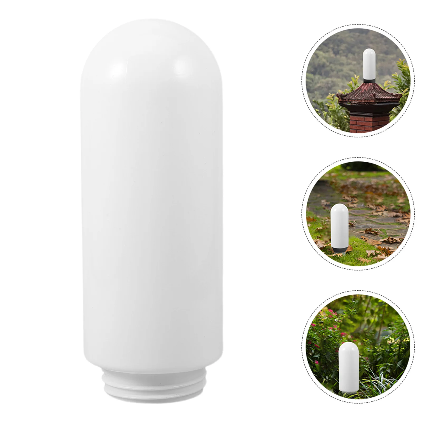 

2 шт. водонепроницаемые акриловые сферические винты на абажурах уличный садовый забор столб освещение декоративное легко устанавливается