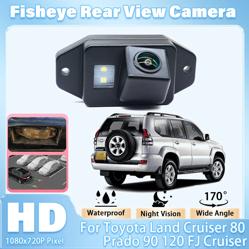 

HD CCD 1080P Автомобильная задняя камера для Toyota Land Cruiser 80 Prado 90 120 FJ Cruiser 2006 ~ 2019 Парковочная камера заднего вида ночного видения