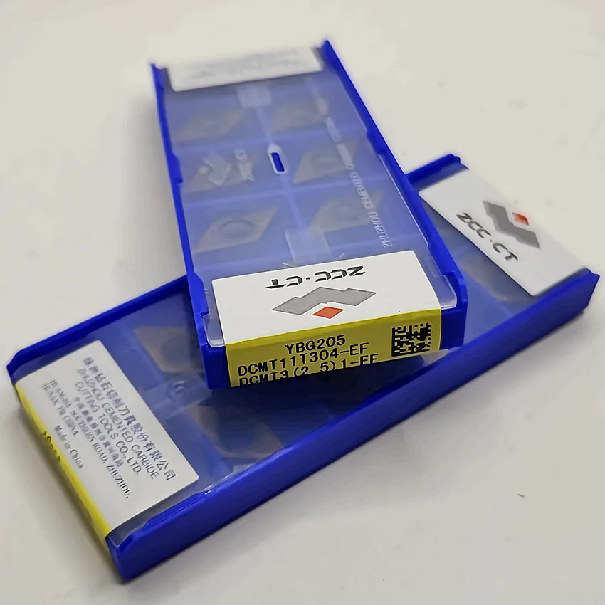 

DCMT11T302-EF YBG205/DCMT11T304-EF YBG205/DCMT11T308-EF YBG205 YBG205H ZCC.CT CNC blade carbide inserts Turning inserts tools