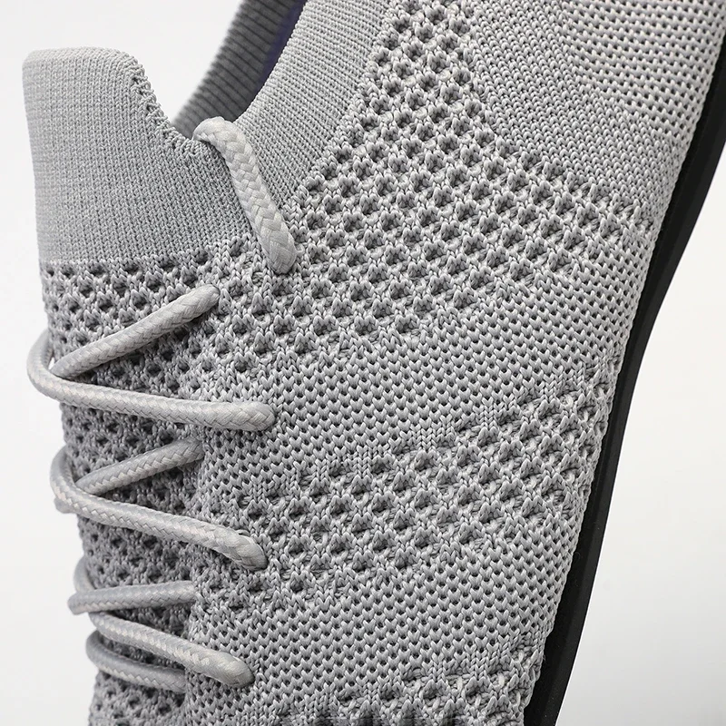 Lightweight Men Casual Shoes Breathable Women\'s Vulcanized Shoes Outdoor Soft Men\'s Loafers Mesh Driving Footwear Lace Up 36-47