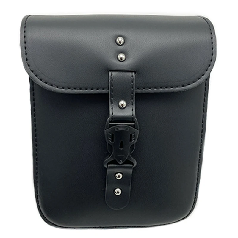 Motorcycle Handlebar Bag PU Leather Saddlebags Storage Tool Pouch Bar Saddlebags For Harley Sportster XL883 XL1200 Universal