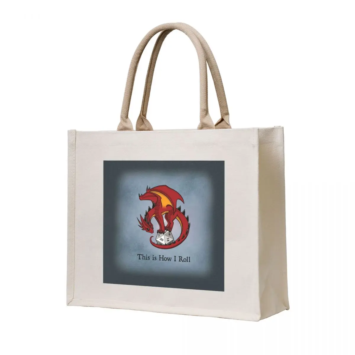 

Dice Dragon Tote Bag custom bags bags luxury women Portable shopping bag
