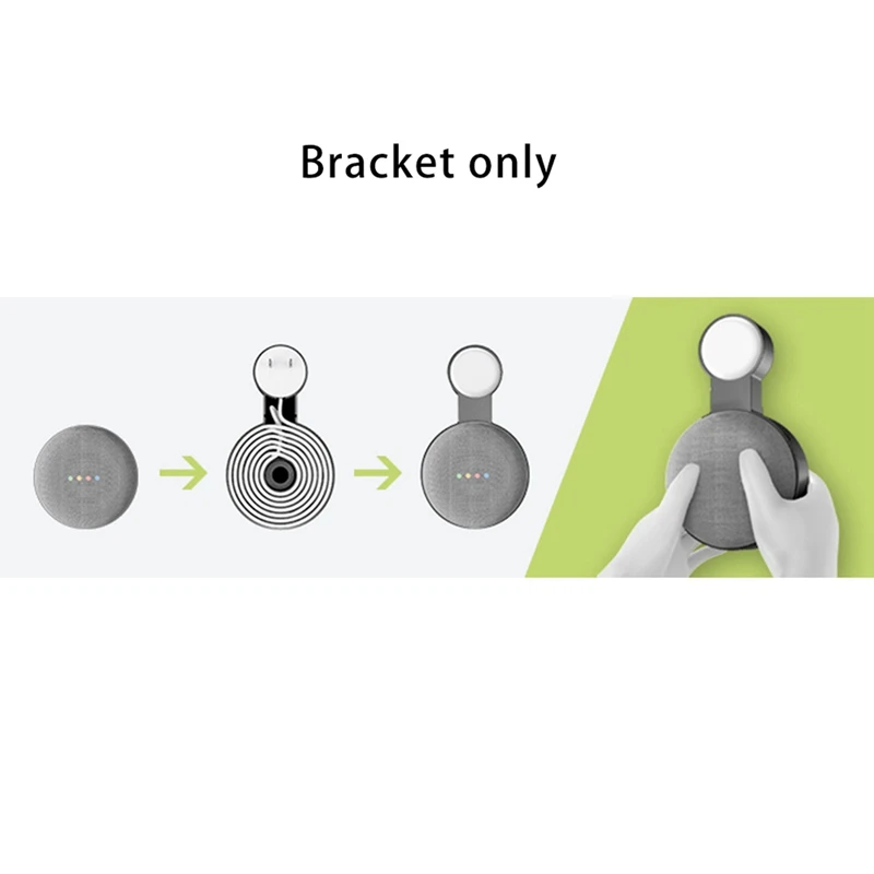 3 Pcs Suitable For Google Audio For Google Nest Mini Wall Bracket Second Generation Socket Hanging Hanger Bracket-Black