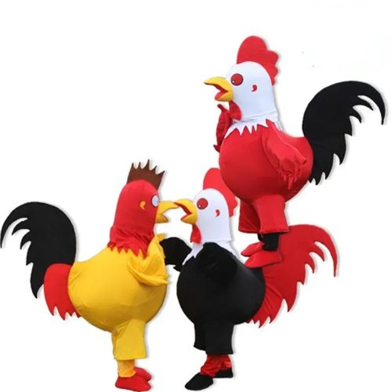 Christmas Discount Factory Sale Chicken Mascot Costume For Adult Fancy Dress Party Halloween Cock Costume