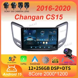 Android 15 Carplay Auto For Changan CS15 2016 2017 2018 2019 2020 Multimedia Car Radio Player WIFI+4G Stereo Touch Screen DSP