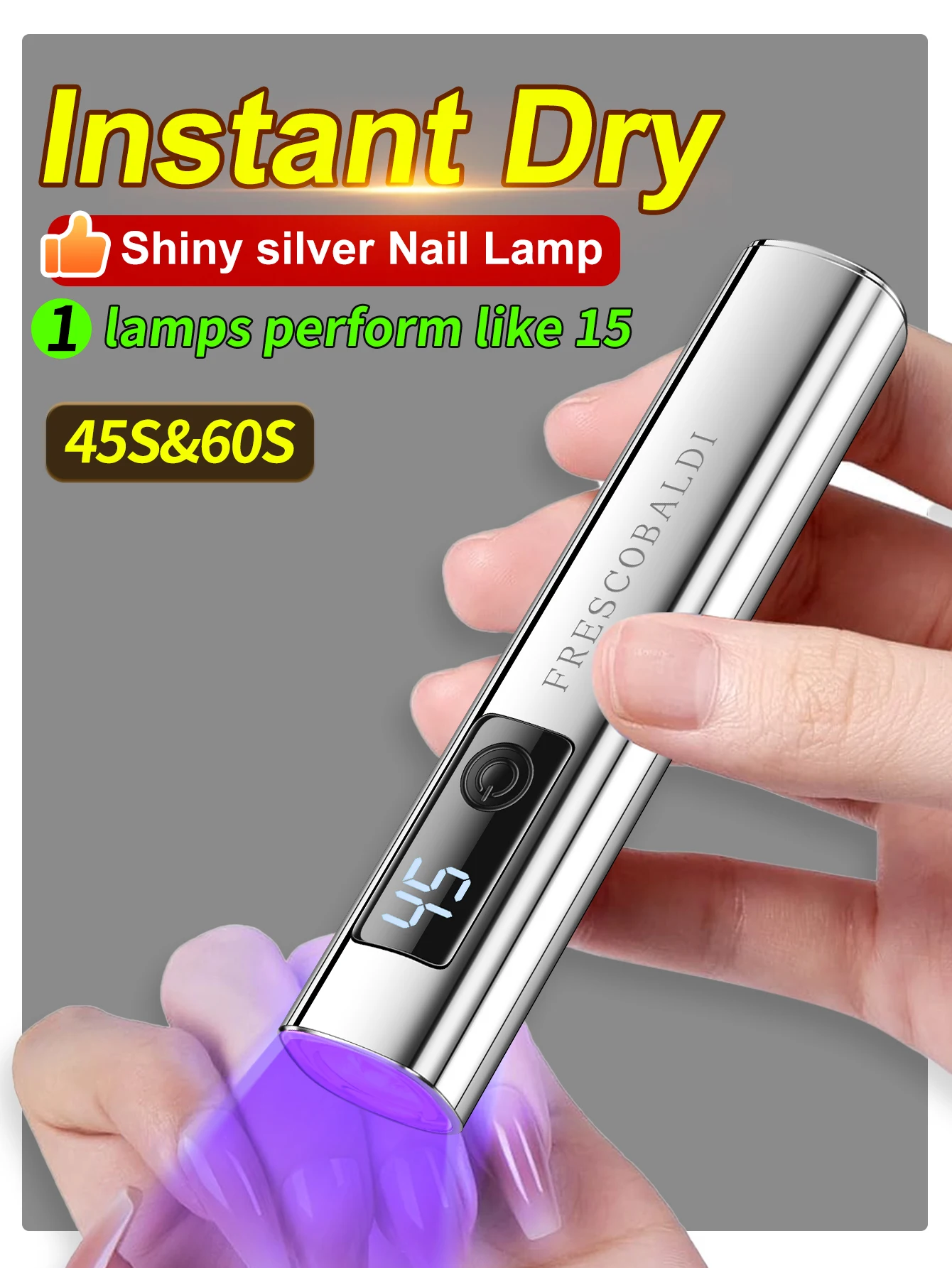 1 قطعة صغيرة على الشاشة عرض يده مسمار الفن الأشعة فوق البنفسجية مصباح للأظافر هلام ، مسمار صغير ضوء ، المحمولة LED مسمار مصباح ، USB مجفف الأظافر