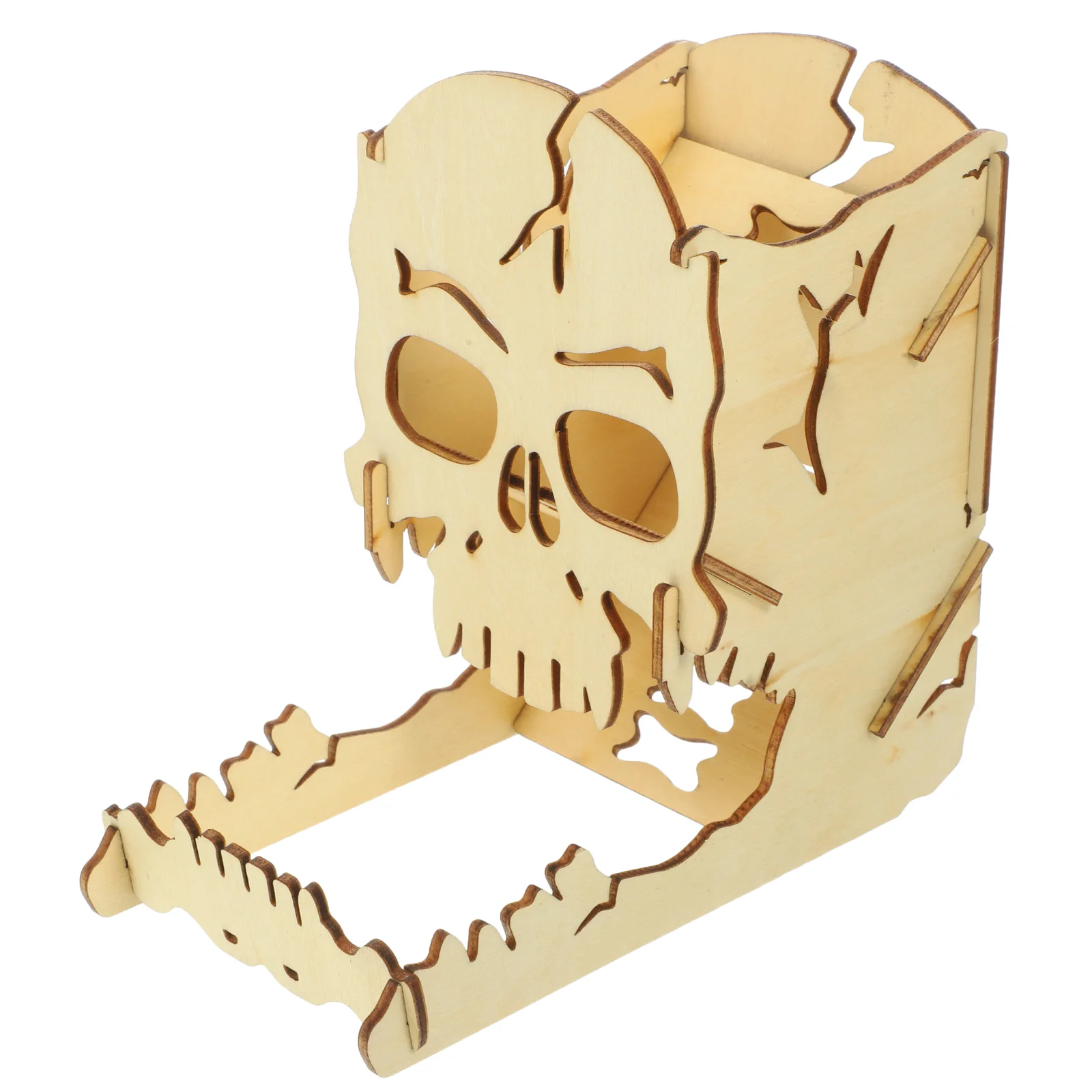 

Tower Crafts Skull Leisure Entertainment Tabletop Game Wooden Supply Dispenser Convenient Practical